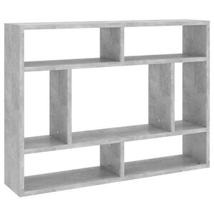 vidaXL &Eacute;tag&egrave;re murale Gris b&eacute;ton 75x16x55 cm Bois d'ing&eacute;nierie