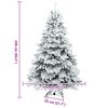 vidaXL Sapin de No&euml;l artificiel avec 300 LED Blanc 240 cm PE et PVC