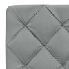 vidaXL Coussin de t&ecirc;te de lit gris clair 80 cm tissu