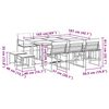vidaXL Ensemble &agrave; manger de jardin avec coussins 11pcs blanc textil&egrave;ne