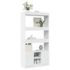 vidaXL Buffet haut blanc 92x33x180 cm bois d'ingénierie