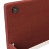 vidaXL Lit avec matelas et USB Rouge bordeaux Tissu 90x200cm