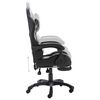 vidaXL Fauteuil de jeux vid&eacute;o repose-pied Noir/camouflage Similicuir