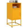 vidaXL Tables de chevet 2 pcs jaune moutarde 36x39x78 cm acier