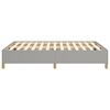 vidaXL Cadre de lit sans matelas gris clair 140x200 cm tissu