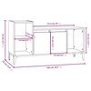 vidaXL Meuble TV Noir 100x35x55 cm Bois d'ing&eacute;nierie