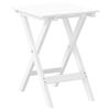 vidaXL Table d&rsquo;appoint pliable blanc bois de peuplier massif