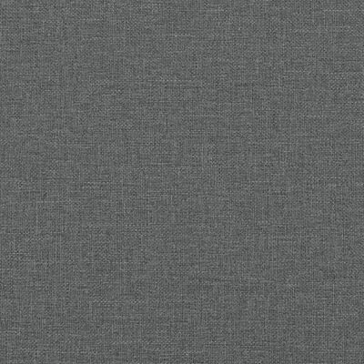 vidaXL Lit de jour avec lit gigogne gris foncé 90x200 cm tissu
