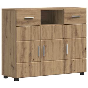 vidaXL Cabinet en Bois Ch&ecirc;ne artisanal Bois d'ing&eacute;nierie