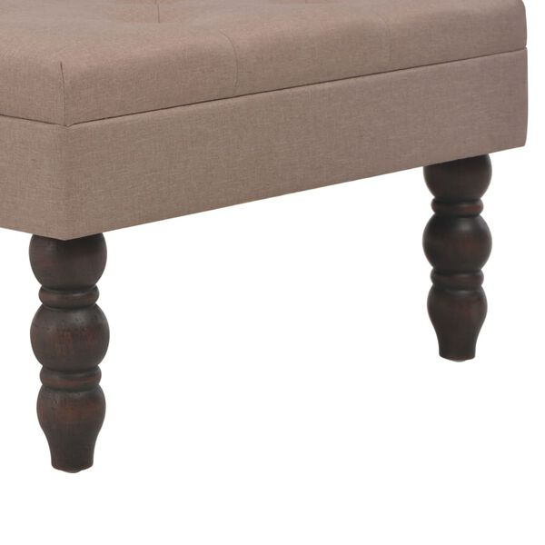 vidaXL Tabouret Marron 60x60x36 cm Polyester