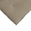 vidaXL Coussin de Dos Taupe 60 x 50 cm Tissu en microfibre
