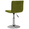 vidaXL Chaises pivotantes &agrave; manger lot de 2 vert clair velours
