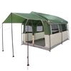 vidaXL Tente familiale avec toit Vert et blanc 324 x 255 x 230 cm