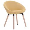 vidaXL Chaises &agrave; manger lot de 6 jaune tissu