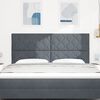 vidaXL T&ecirc;te de lit Gris fonc&eacute; 180 cm Velours
