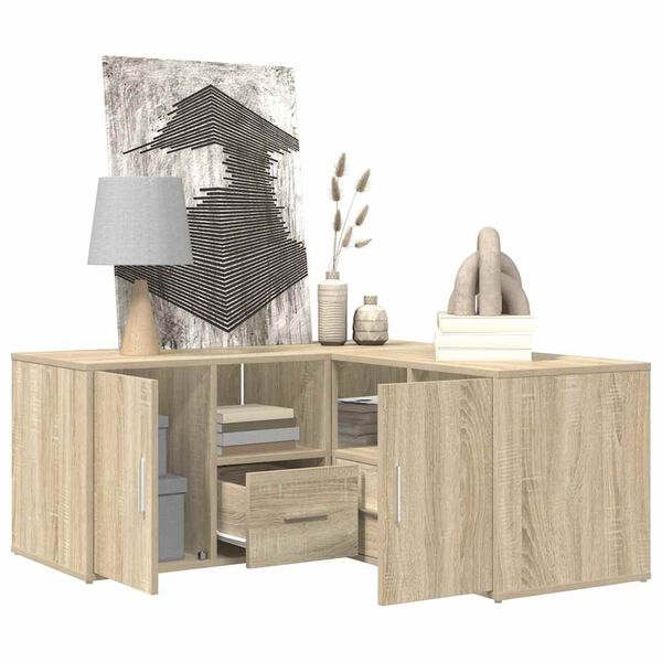 vidaXL Armoire d'angle ch&ecirc;ne sonoma 160x40x45 cm bois d&rsquo;ing&eacute;nierie