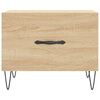vidaXL Table basse Ch&ecirc;ne sonoma 50x50x40 cm Bois d'ing&eacute;nierie