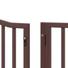 vidaXL Barri&egrave;re pour chien porte pliable 8 panneaux bois de peuplier