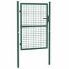 vidaXL Portail de cl&ocirc;ture en acier 100x125 cm vert