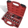 vidaXL Ensemble de couteau de si&egrave;ge d'injecteur diesel 17 pcs