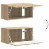 vidaXL Ensemble meuble TV 4 pcs Ch&ecirc;ne Sonoma Bois d'ing&eacute;nierie