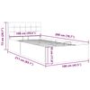 vidaXL Cadre de lit &agrave; rangement hydraulique sans matelas 100x200 cm