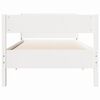 vidaXL Cadre de lit sans matelas blanc 90x190 cm bois de pin massif