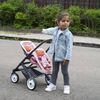 Smoby Poussette jouet pour deux poup&eacute;es Maxi-Cosi Rose clair