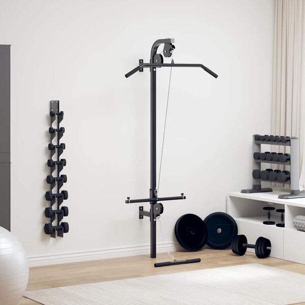 vidaXL Appareil de musculation mural avec 2 poulies