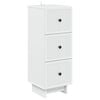 vidaXL Armoire &agrave; tiroirs Blanc 33 x 34,5 x 90 cm Bois d'ing&eacute;nierie