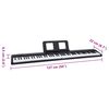 vidaXL Clavier de piano &eacute;lectrique 88 touches avec pupitre pliable