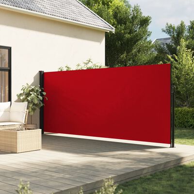 vidaXL Auvent latéral rétractable rouge 180x500 cm