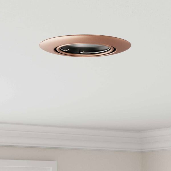 vidaXL Spotlights avec des projecteurs 6 pcs Cuivre 9 x 9 cm Métal