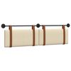 vidaXL T&ecirc;te de lit suspendue Uni Cr&egrave;me 190 x 55 x 5 cm PU antique