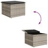 vidaXL Ensemble de canap&eacute; de jardin 7 pcs Gris clair Poly rotin