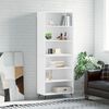 vidaXL Buffet blanc 69,5x32,5x180 cm bois d'ing&eacute;nierie