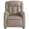 vidaXL Fauteuil de massage inclinable &eacute;lectrique cappuccino similicuir