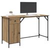 vidaXL Bureau d'ordinateur Ch&ecirc;ne artisanal 131 x 48 x 75 cm