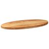 vidaXL Dessus de table 100x50x4 cm bois de ch&ecirc;ne massif ovale
