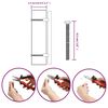 vidaXL Poign&eacute;es d'armoire 20 pcs argent&eacute; 128 mm acier inoxydable