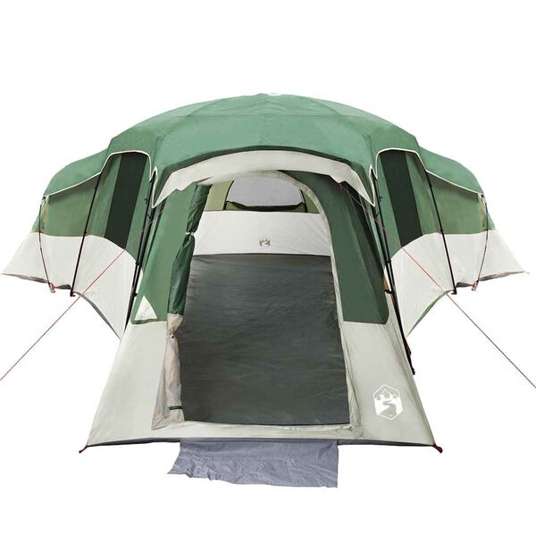 vidaXL Tente familiale avec toit Vert 762 x 655 x 218 cm taffetas