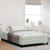 vidaXL Lit &agrave; ressorts avec matelas Gris clair 120 x 190 cm tissu