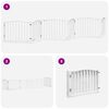 vidaXL Barri&egrave;re pour chien porte pliable 6panneaux blanc bois peuplier