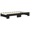 vidaXL Lit de jour avec lit gigogne noir 90x190 cm velours