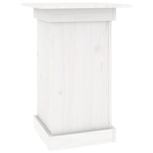 vidaXL Support &agrave; fleurs Blanc 40x40x60 cm Bois de pin solide