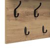 vidaXL Porte-manteau mural Ch&ecirc;ne artisanal 100 x 40 x 12 cm