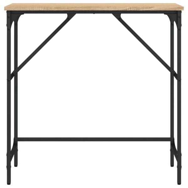 vidaXL Table console ch&ecirc;ne sonoma 75x32x75 cm bois d'ing&eacute;nierie