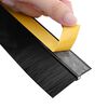 vidaXL Brosses de porte adh&eacute;sives 6 pcs Noir 100 cm