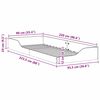 vidaXL Cadre de lit Blanc 90 x 220 cm Pin massif