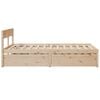 vidaXL Cadre de lit sans matelas 135x190 cm bois de pin massif
